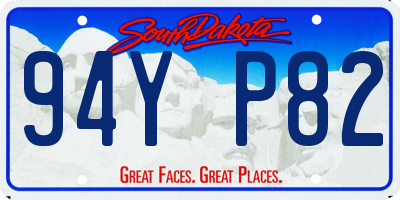 SD license plate 94YP82