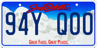 SD license plate 94YQ00