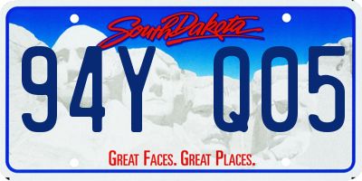 SD license plate 94YQ05