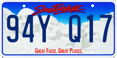 SD license plate 94YQ17