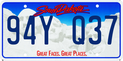 SD license plate 94YQ37