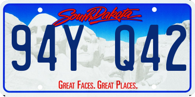 SD license plate 94YQ42