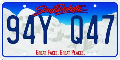 SD license plate 94YQ47