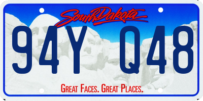 SD license plate 94YQ48