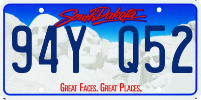 SD license plate 94YQ52
