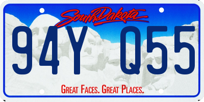 SD license plate 94YQ55