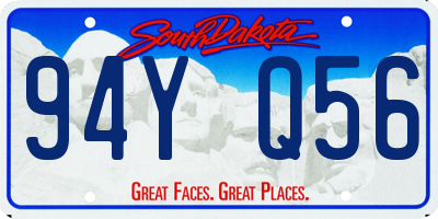 SD license plate 94YQ56