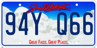 SD license plate 94YQ66