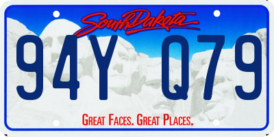 SD license plate 94YQ79