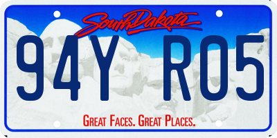 SD license plate 94YR05