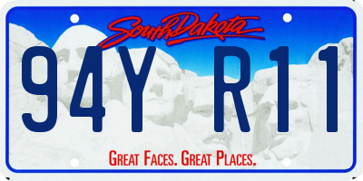 SD license plate 94YR11