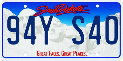 SD license plate 94YS40