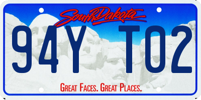 SD license plate 94YT02