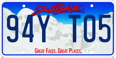 SD license plate 94YT05