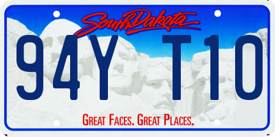 SD license plate 94YT10