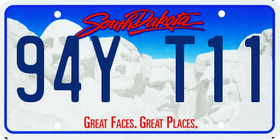 SD license plate 94YT11