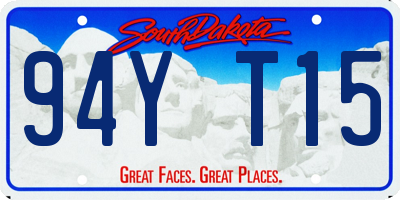 SD license plate 94YT15