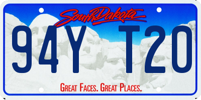 SD license plate 94YT20