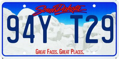 SD license plate 94YT29