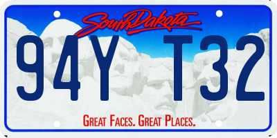 SD license plate 94YT32