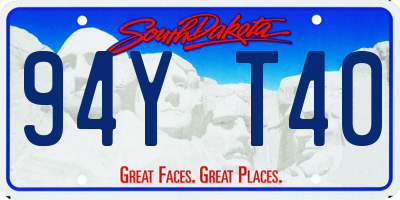 SD license plate 94YT40