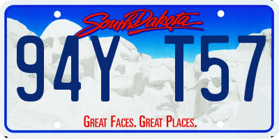 SD license plate 94YT57