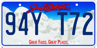 SD license plate 94YT72