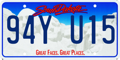 SD license plate 94YU15