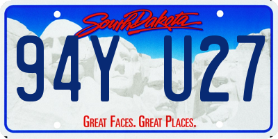 SD license plate 94YU27
