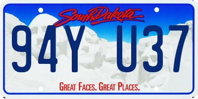 SD license plate 94YU37