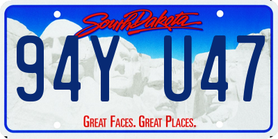 SD license plate 94YU47