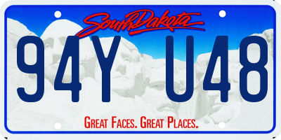 SD license plate 94YU48