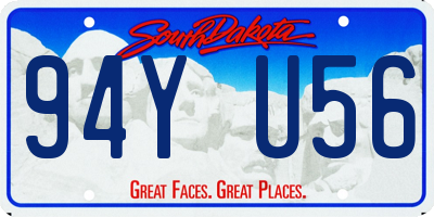 SD license plate 94YU56