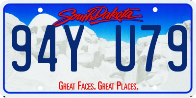 SD license plate 94YU79