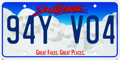 SD license plate 94YV04