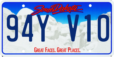 SD license plate 94YV10