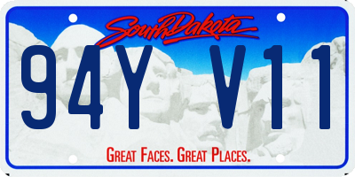 SD license plate 94YV11