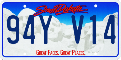 SD license plate 94YV14
