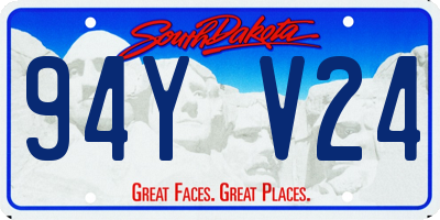 SD license plate 94YV24