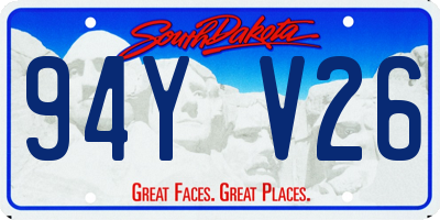 SD license plate 94YV26