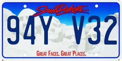 SD license plate 94YV32