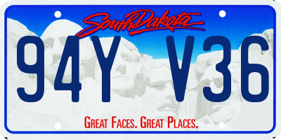 SD license plate 94YV36