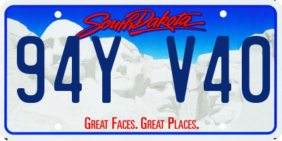 SD license plate 94YV40