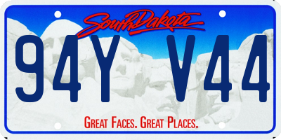 SD license plate 94YV44