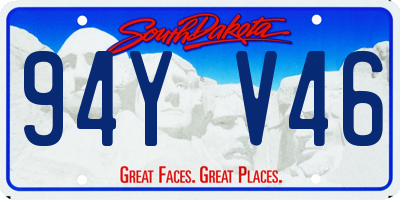 SD license plate 94YV46