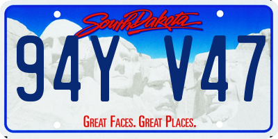 SD license plate 94YV47