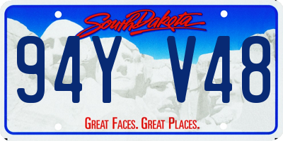 SD license plate 94YV48