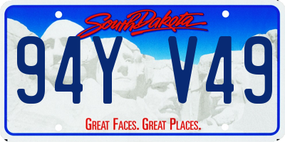 SD license plate 94YV49