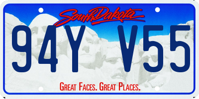 SD license plate 94YV55
