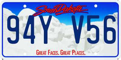 SD license plate 94YV56